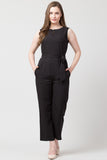 Solid Women Jumpsuit Black